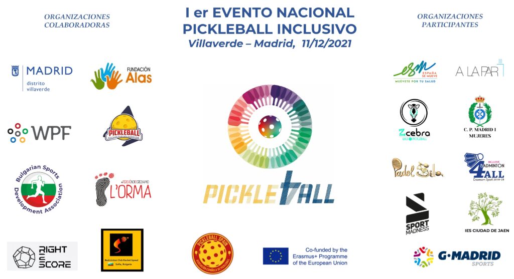 Primer evento nacional pickleball inclusivo - programa Erasmus + Deporte